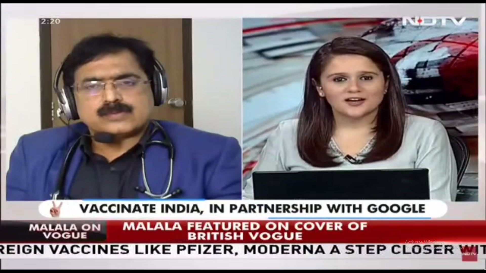 Vaccination- Effectiveness, Safety and Side Effects NDTV 24×7 interview with Dr Yusuf A Kumble